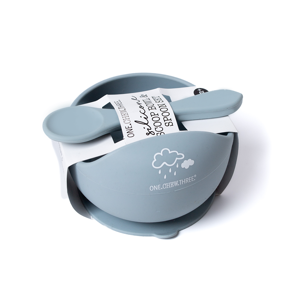 Go-For-Zero-Australia-One-Chew-Three-Australia-Silicone-Scoop-Bowls-And-Spoon-Set-Blue