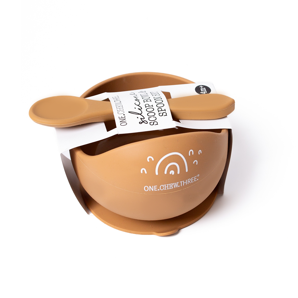 Go-For-Zero-Australia-One-Chew-Three-Australia-Silicone-Scoop-Bowls-And-Spoon-Set