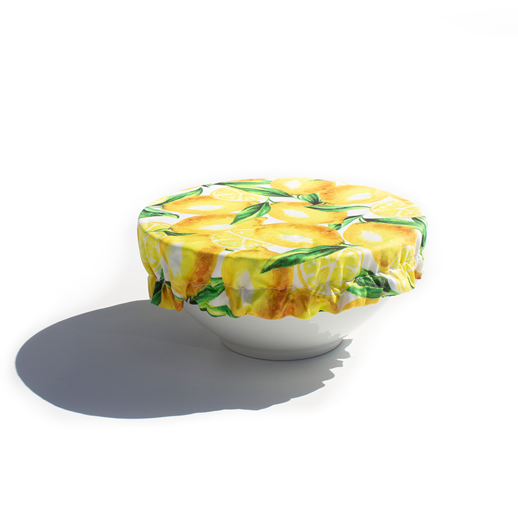 Go-For-Zero-Australia-Planet-Revive-Australia-Reusable-Fabric-Bowl-Covers-Set-of-3-Lemon