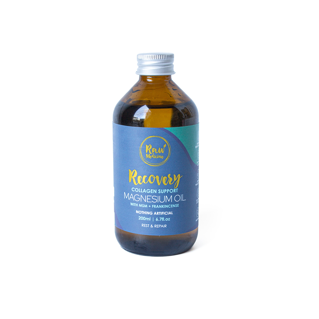 Go-For-Zero-Australia-Raw-Medicine-Australia-Recovery-Magnesium-Oil-Collagen-Support-200ml-Refill