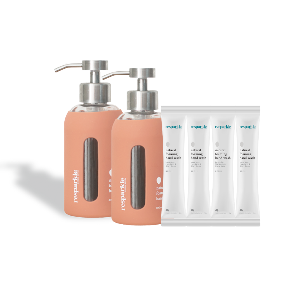 Go-For-Zero-Australia-Resparkle-Australia-Foaming-Hand-Wash-Duo-Rose