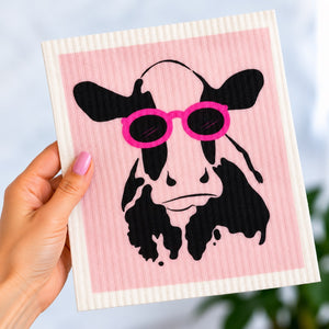 Go-For-Zero-Australia-Retro-Kitchen-Cellulose-Dishcloth-Cow-In-Hand
