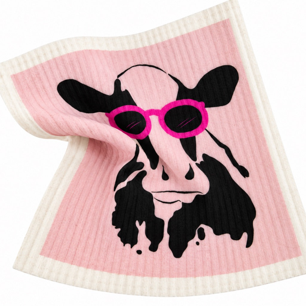 Go-For-Zero-Australia-Retro-Kitchen-Cellulose-Dishcloth-Cow-Scrunch