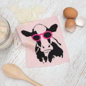 Go-For-Zero-Australia-Retro-Kitchen-Cellulose-Dishcloth-Cow-Styled