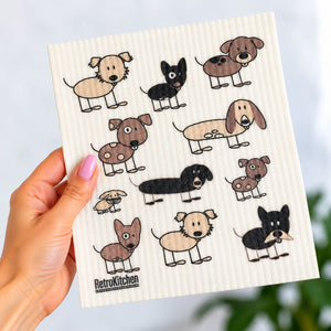 Go-For-Zero-Australia-Retro-Kitchen-Cellulose-Dishcloth-Dogs-In-Hand