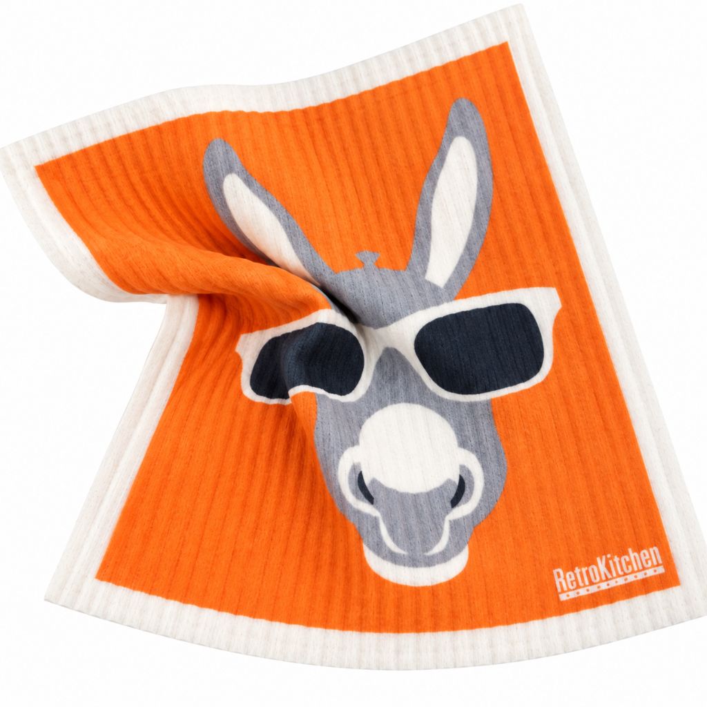 Go-For-Zero-Australia-Retro-Kitchen-Cellulose-Dishcloth-Donkey