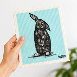 Go-For-Zero-Australia-RetroKitchen-Australia-Compostable-Dish-Cloth-Rabbit-In-Hand