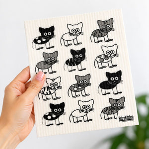 Go-For-Zero-Australia-Retrokitchen-Australia-Cat-Dishcloth-In-Hand