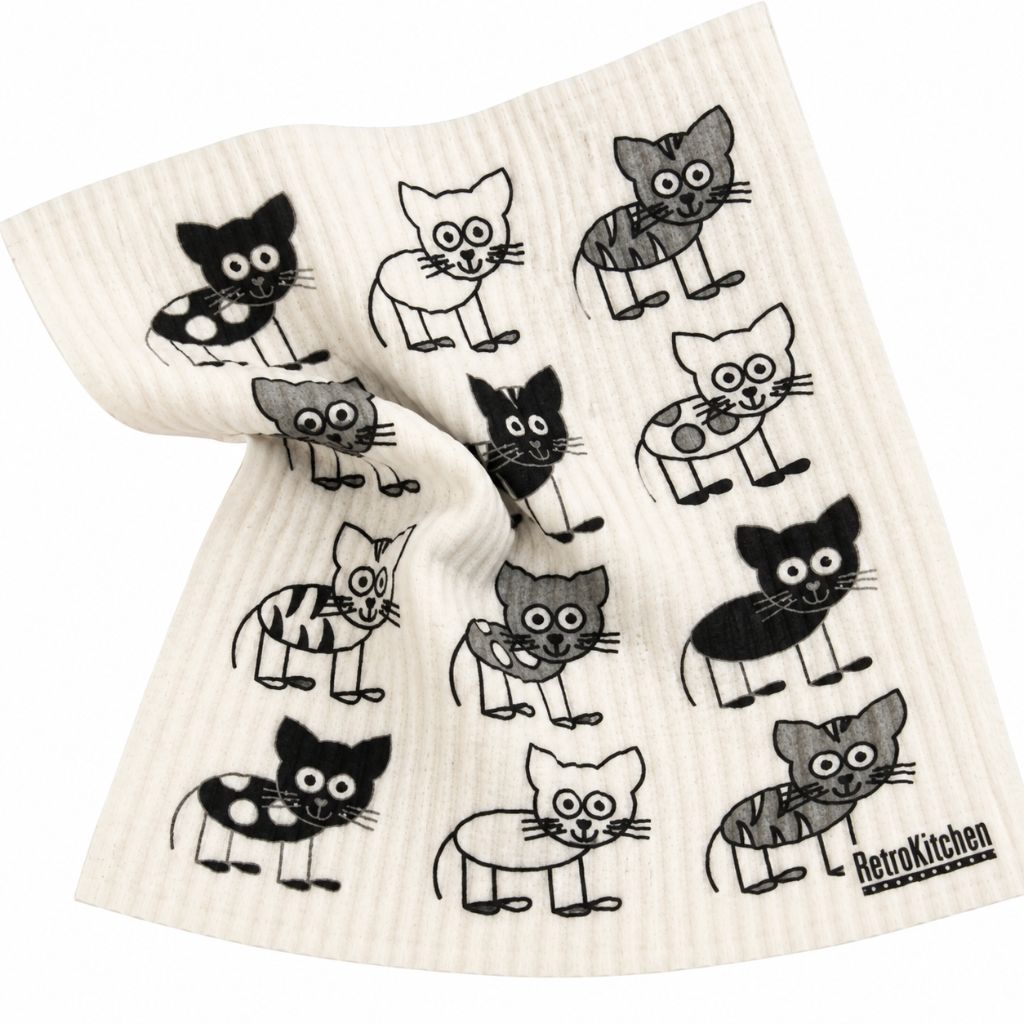 Go-For-Zero-Australia-Retrokitchen-Australia-Cat-Dishcloth
