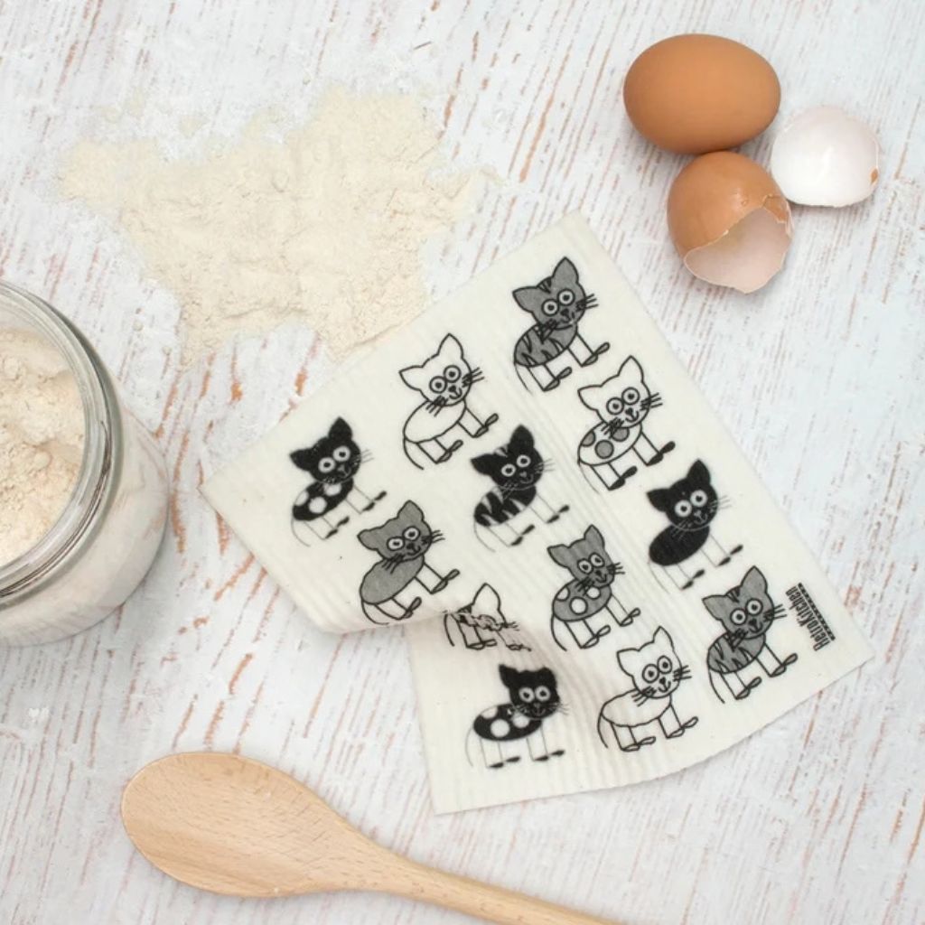 Go-For-Zero-Australia-Retrokitchen-Australia-Cat-Dishcloth-Styled