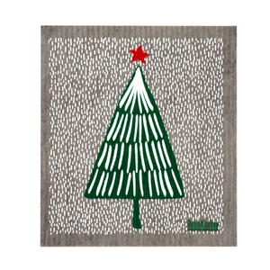 Go-For-Zero-Australia-Retrokitchen-Australia-Cellulose-Dishcloth-Christmas-Tree-Front