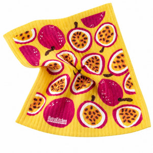 Go-For-Zero-Australia-Retrokitchen-Australia-Cellulouse-Dishcloth-Passionfruit-Scrunch