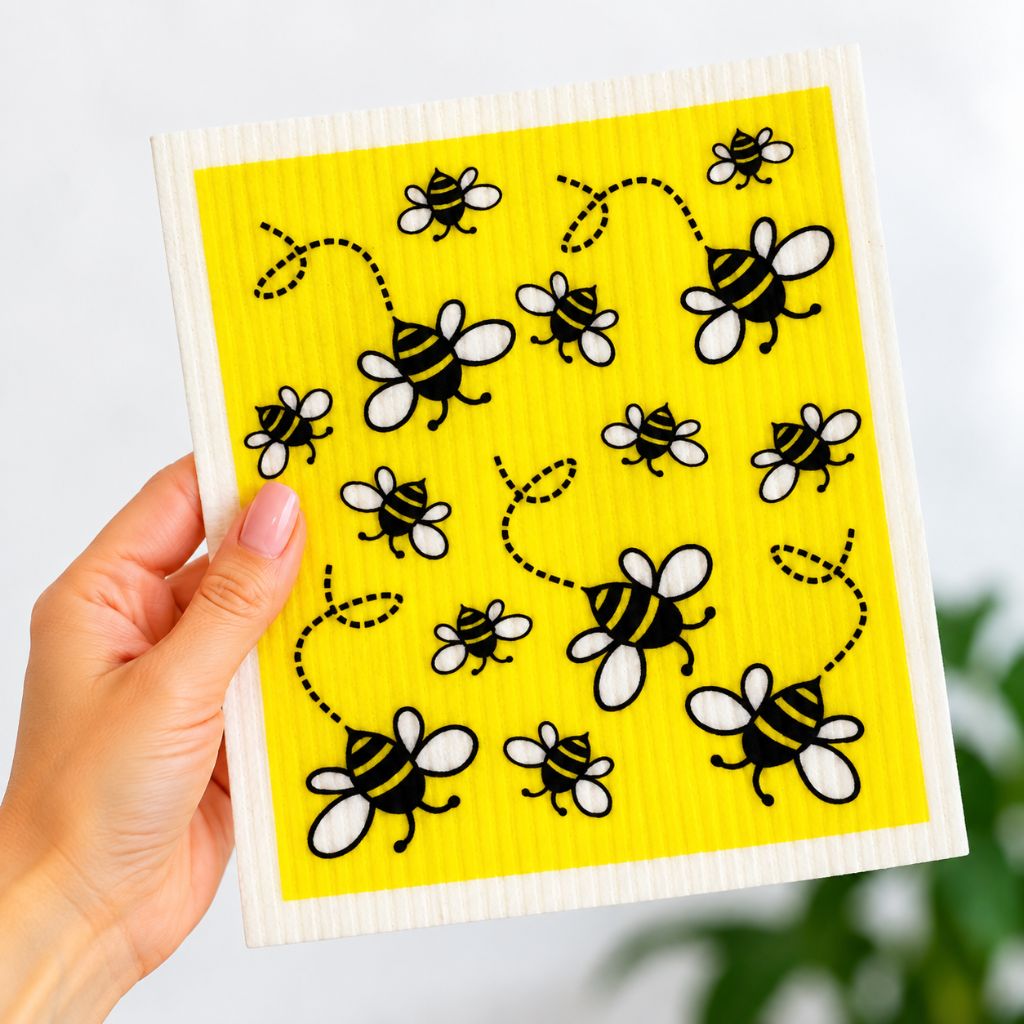 Go-For-Zero-Australia-Retrokitchen-Australia-Dishcloth-Bees-In-Hand