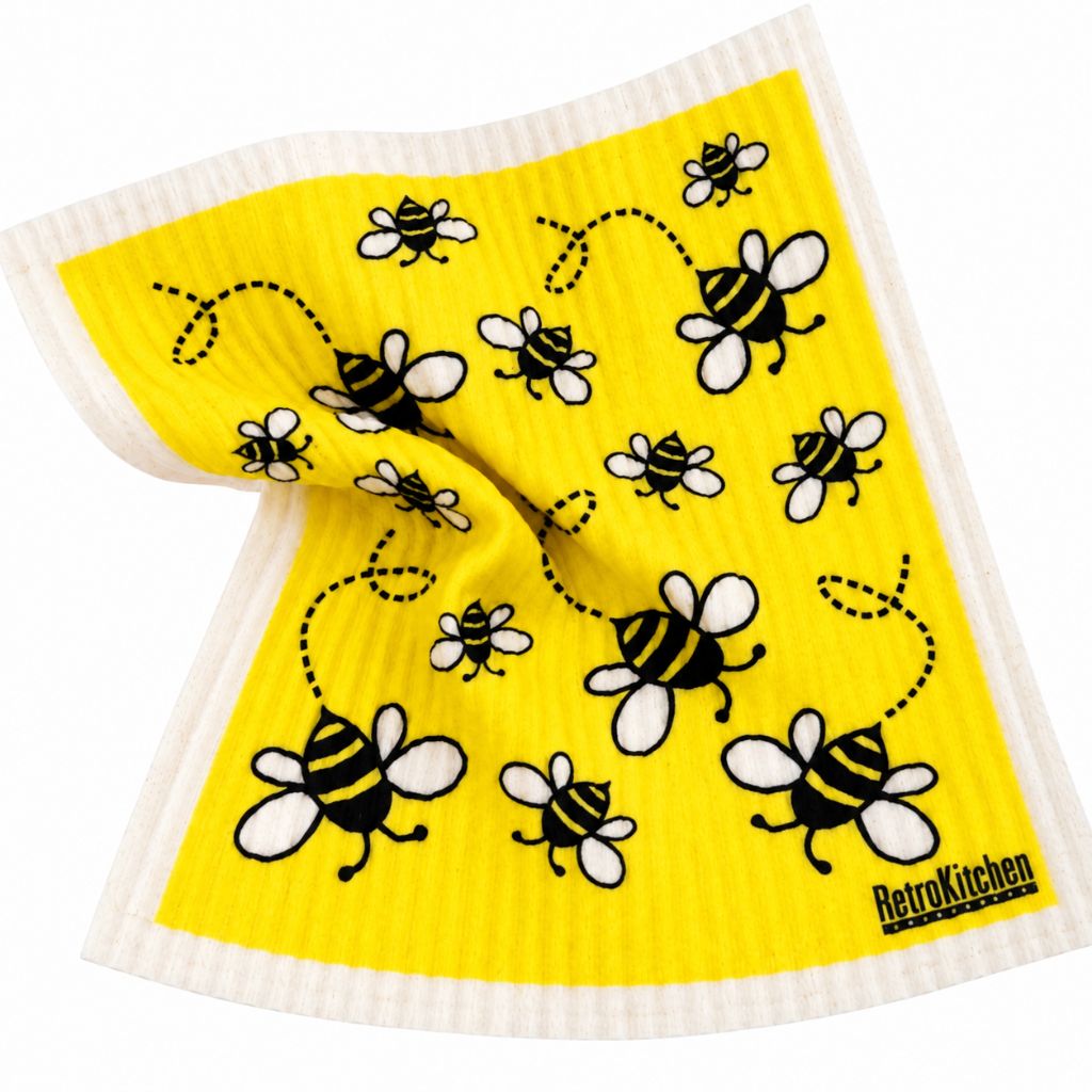 Go-For-Zero-Australia-Retrokitchen-Australia-Dishcloth-Bees