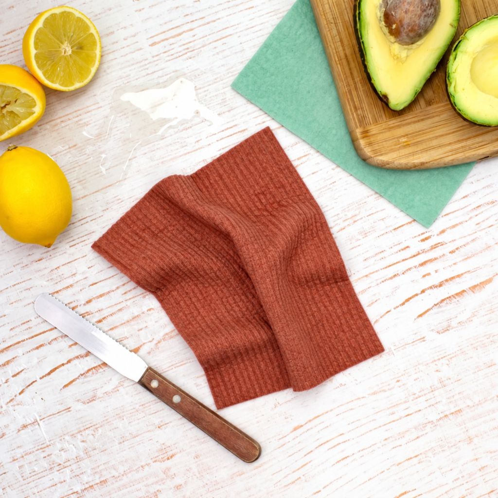 Go-For-Zero-Australia-Retrokitchen-Australia-Organic-Cellulose-Dishcloth-2-Pack-Autumn-Dark-Orange