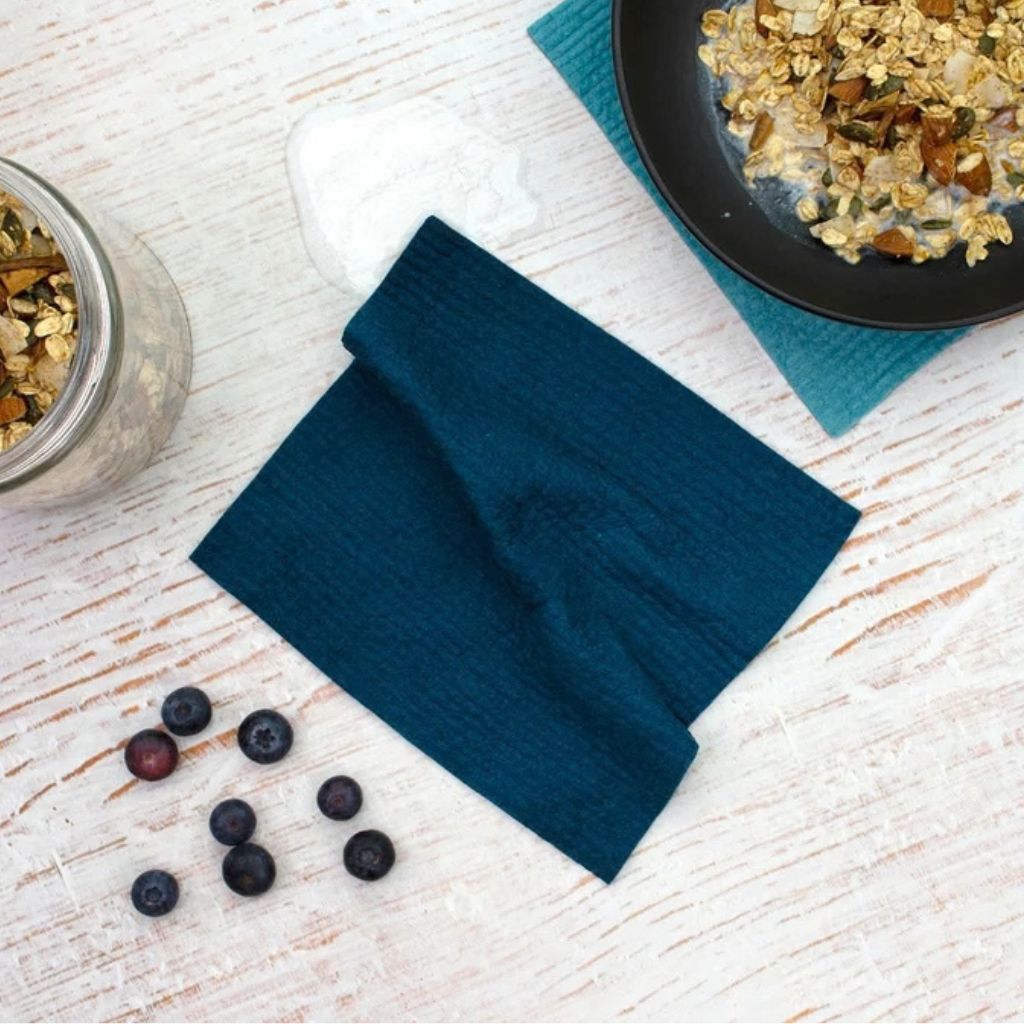Go-For-Zero-Australia-Retrokitchen-Australia-Organic-Cellulose-Dishcloth-2-Pack-Blues-Dark-Styled