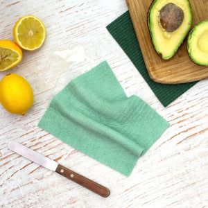 Go-For-Zero-Australia-Retrokitchen-Australia-Organic-Cellulose-Dishcloth-2-Pack-Light-Green-Styled