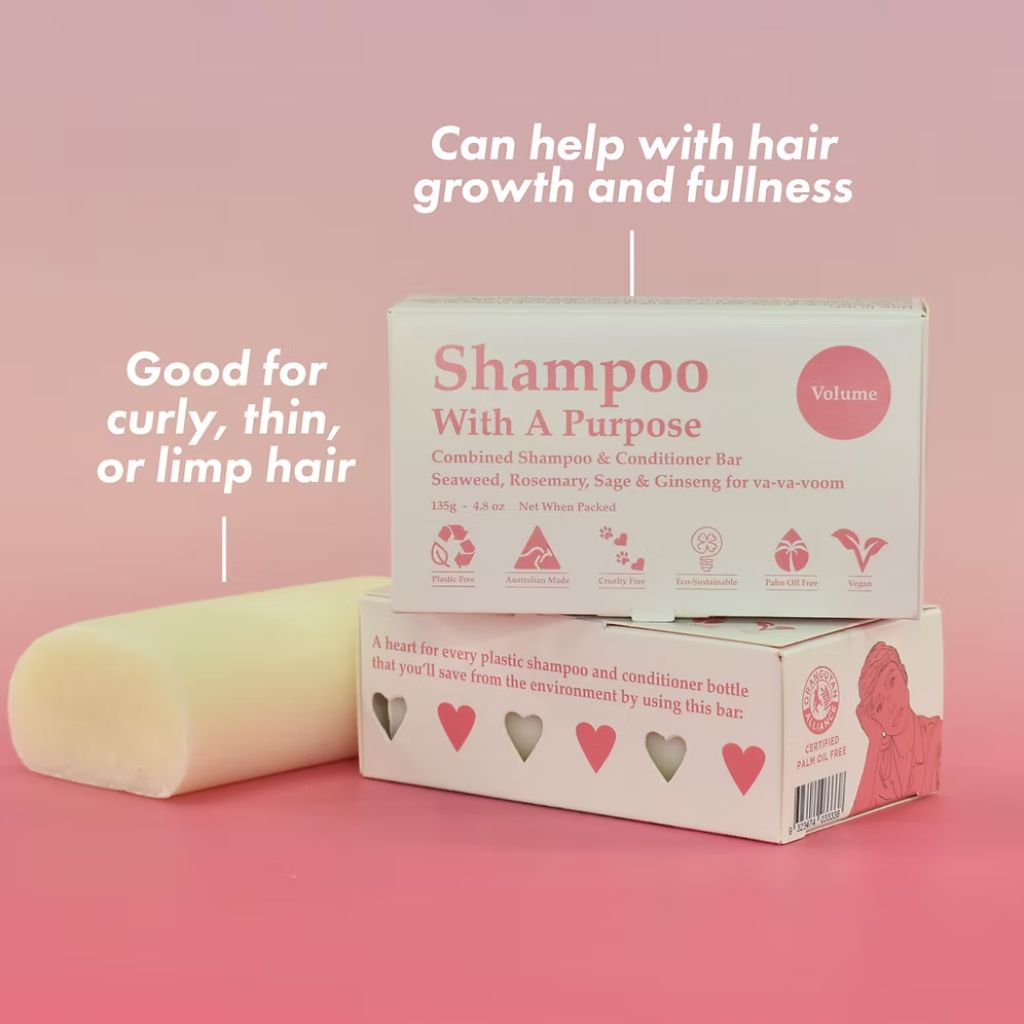 Go-For-Zero-Australia-Shampoo-with-a-Purpose-Volume-Shampoo-&-Conditioner-Bar-135g