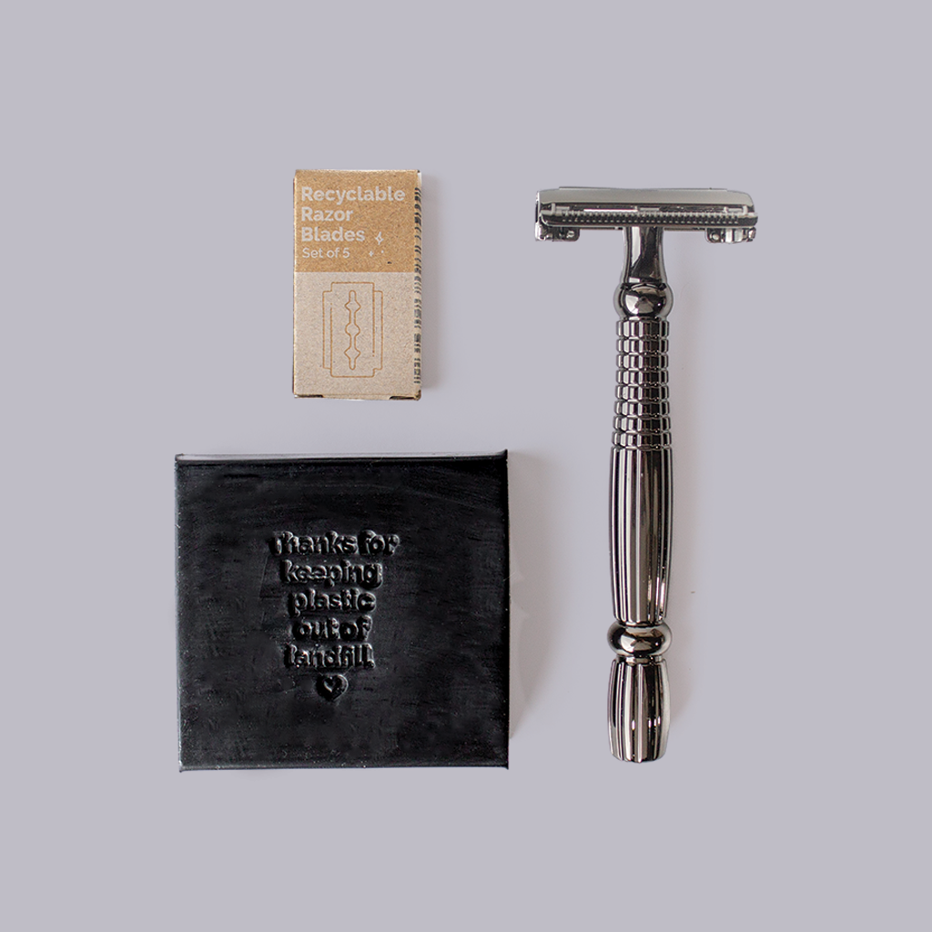 Shave Razor Pack Go-For-Zero-Australia-Shave-Pack-Charcoal