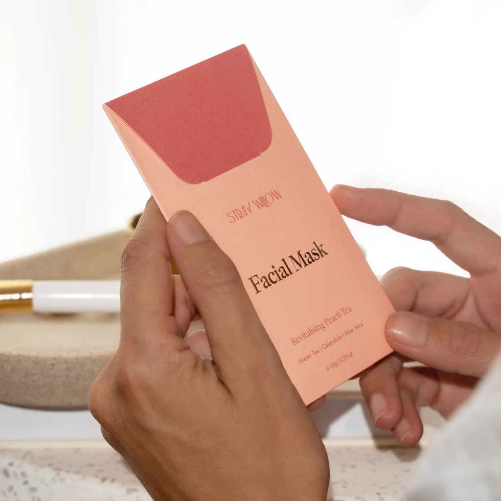 Go-For-Zero-Australia-Stray-Willow-Australia-Peach-Tea-Clay-Face-Mask-Styled