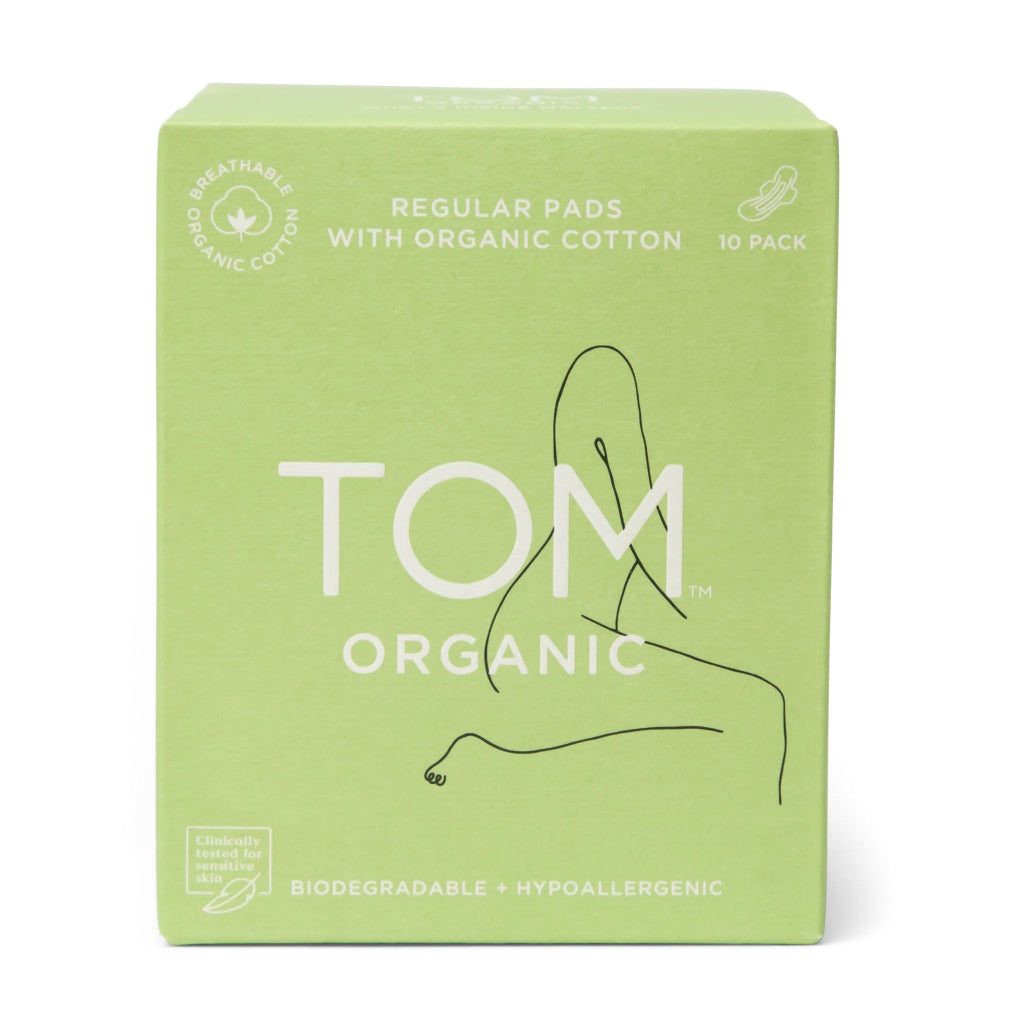 Go-For-Zero-Australia-Tom-Organics-Regular-Ultra-Thin-Pads-10-Pack