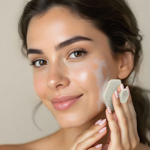 Go-For-Zero-Australia-Tooletries-Australia-Silicone-Face-Scrubber-In-Use