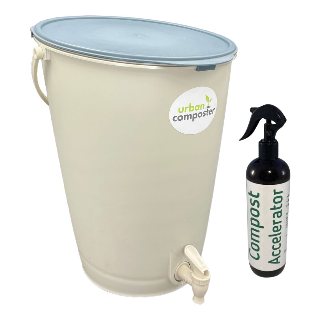 Go-For-Zero-Australia-Urban-Composter-Australia-15-Litre-Composter-Bin-And-Spray-Pack-Charcoal