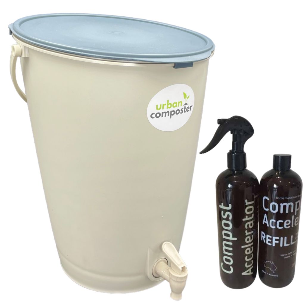Go-For-Zero-Australia-Urban-Composter-Australia-15-Litre-Composter-Bin-Starter-Pack-Charcoal