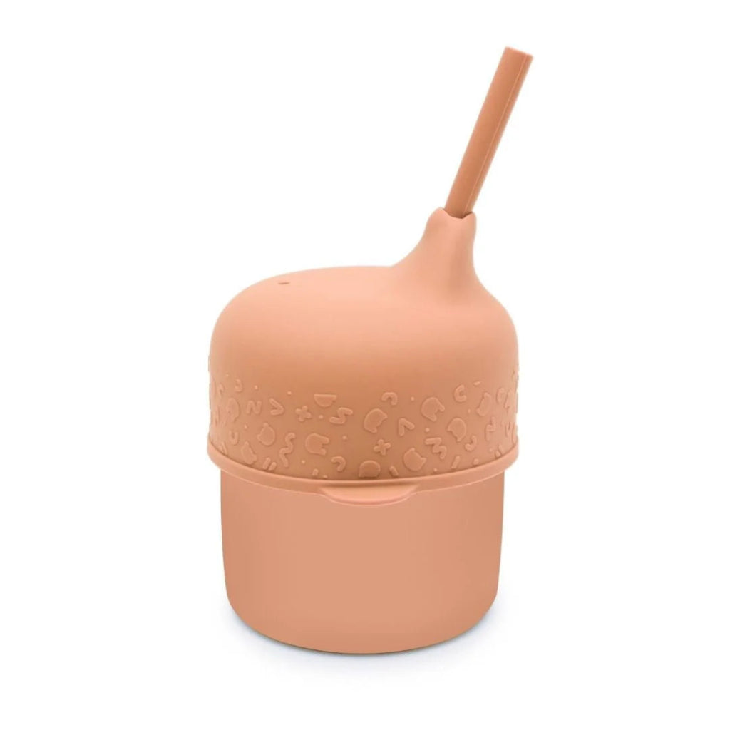 Go-For-Zero-Australia-We-Might-Be-Tiny-Australia-Sippie-Cup-Set-Dark-Peach