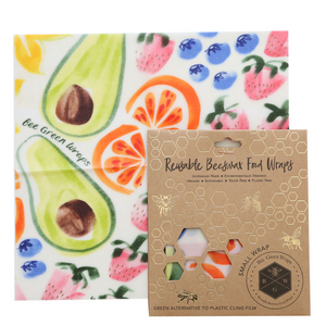 Go-For-Zero-Australia-Bee-Green-Wraps-Australia-Small-Food-Wraps-4-Designs-Fruit