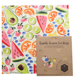 Go-For-Zero-Australia-Bee-Green-Wraps-Australia-XL-Food-Wraps-Fruit