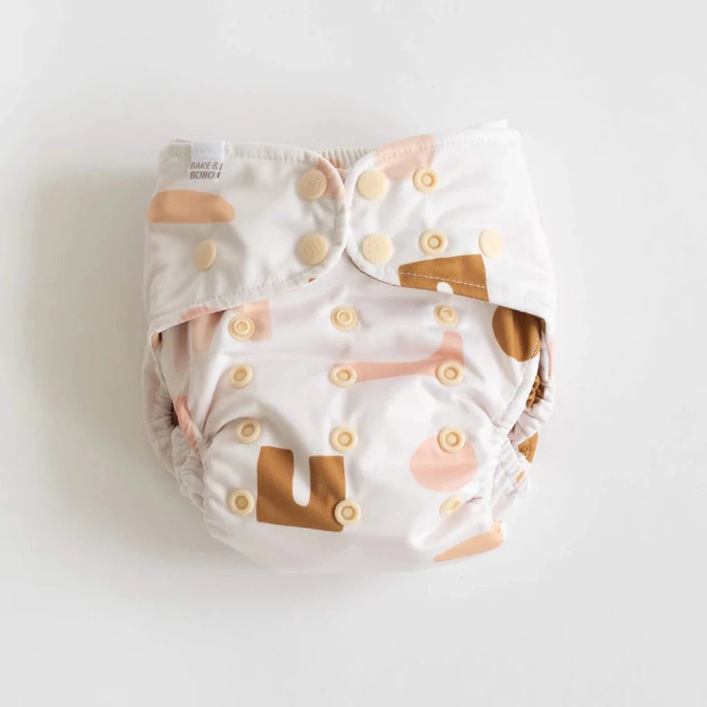 Go-For-Zero-Australia-Bare-And-Boho-Australia-Reusable-Soft-Cover-Nappy-Set-Fresh-Blush