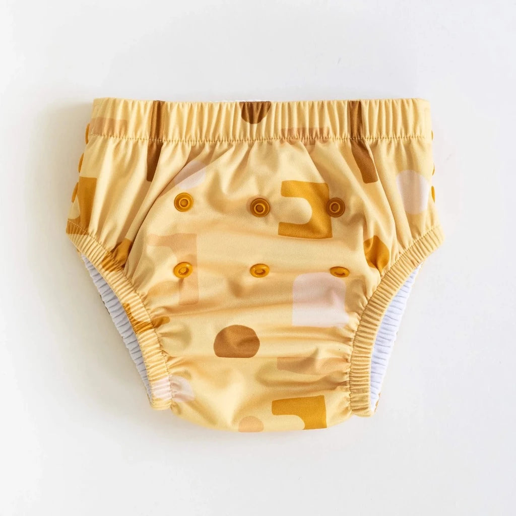 Go-For-Zero-Australia-Bare-And-Boho-Australia-Recycled-Swim-Nappy-Apricot-Shapes