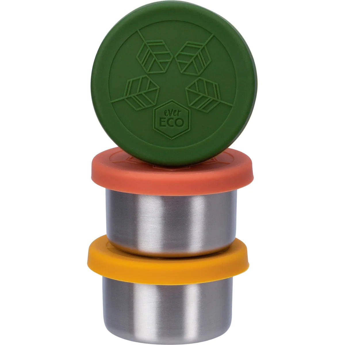 Ever Eco - Mini Round Stainless Steel Containers (3x 60ml)