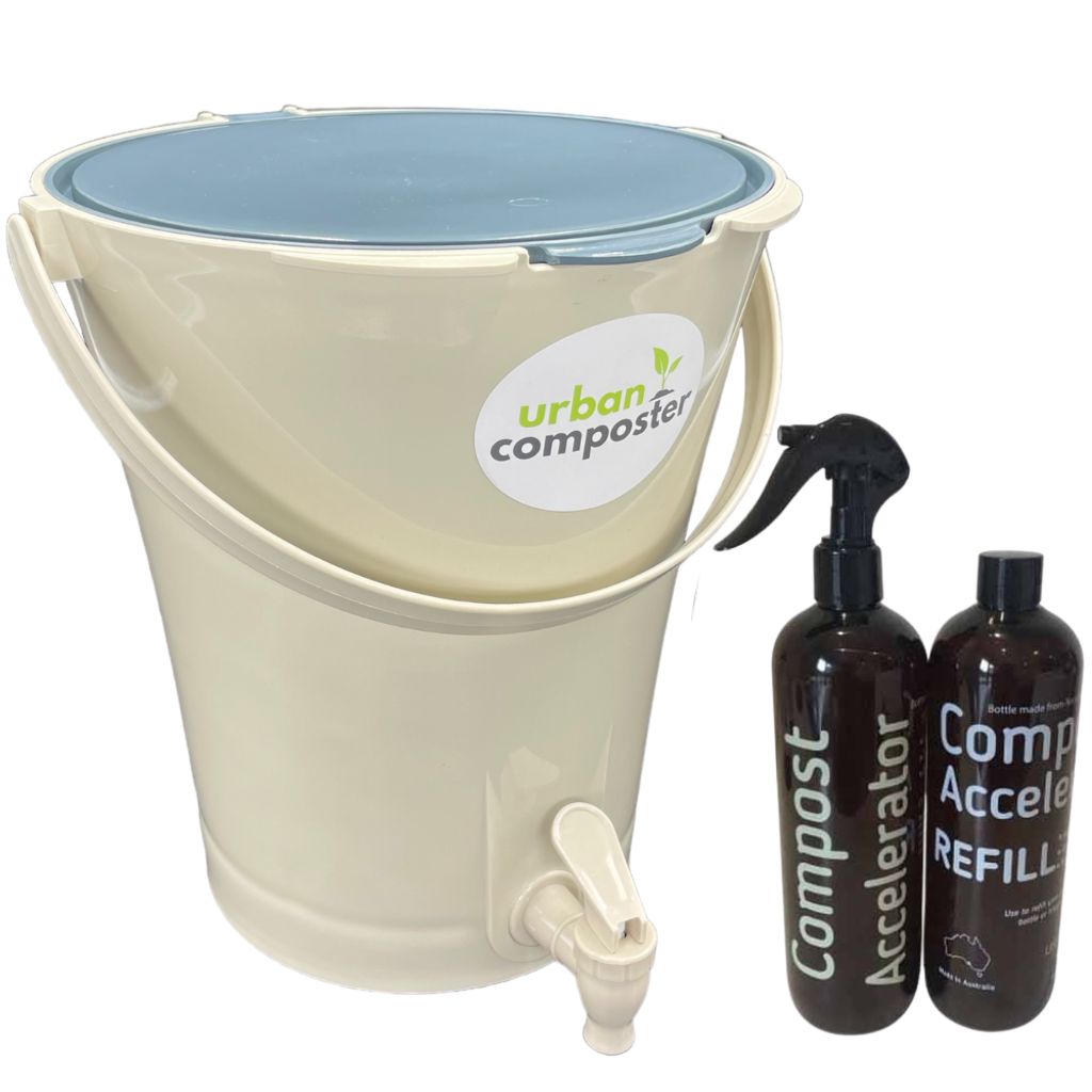 Urban Composter Starter Pack (8 Litre Bin, Spray & Refill)