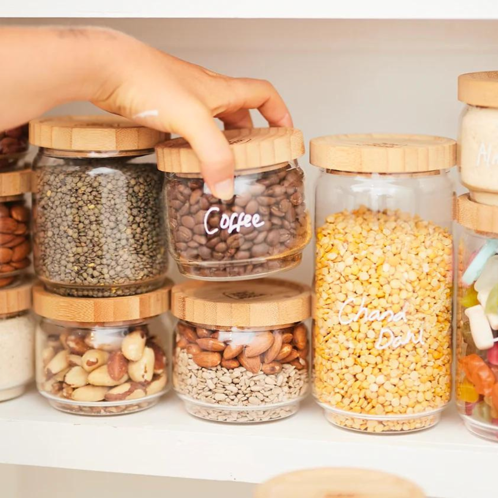 Go-For-Zero-Australia-Raw-Bulk-Foods-Australia-Durable-Medium-Glass-Jar-Set