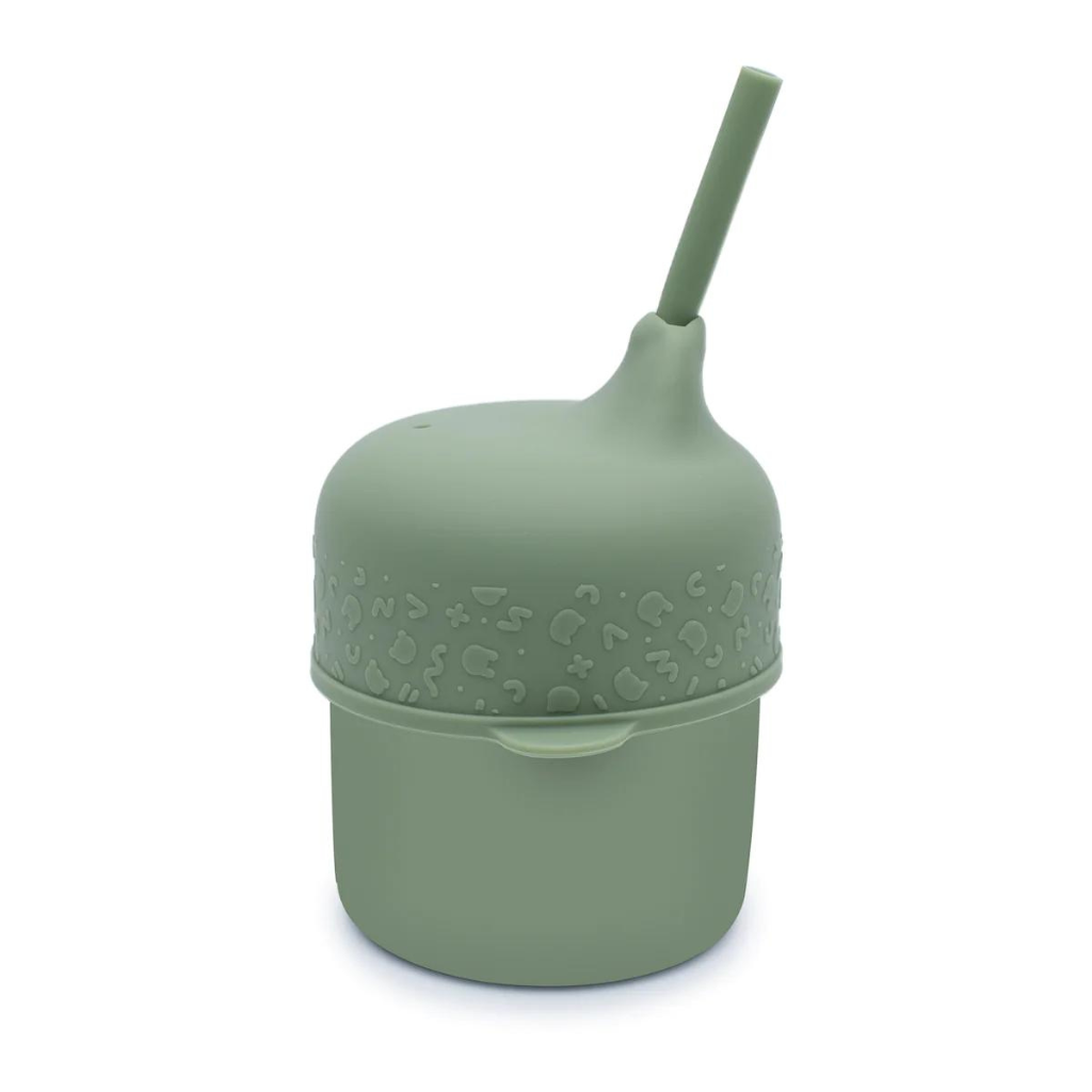 Go-For-Zero-Australia-We-Might-Be-Tiny-Australia-Sippie-Cup-Set-5-Colours-Sage