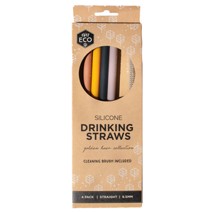Go-For-Zero-Australia-Ever-Eco-Australia-Silicone-Drinking-Straws-4-Pack-Straight-Autumn-Collection