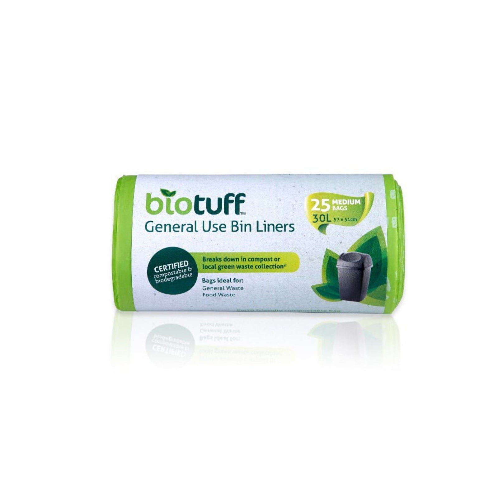 Go-For-Zero-Australia-BioTuff-Compostable-General-Use-Bin-Liners-Medium-30-Litre-25-Bags