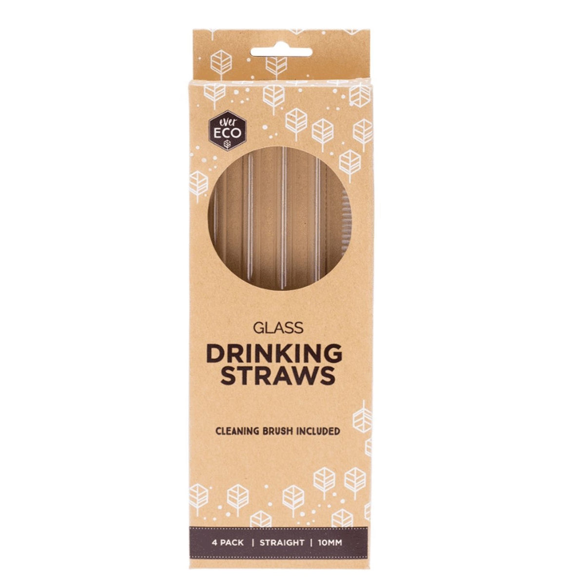 Go-For-Zero-Australia-Ever-Eco-Glass-Straws-4-Pack-Straight