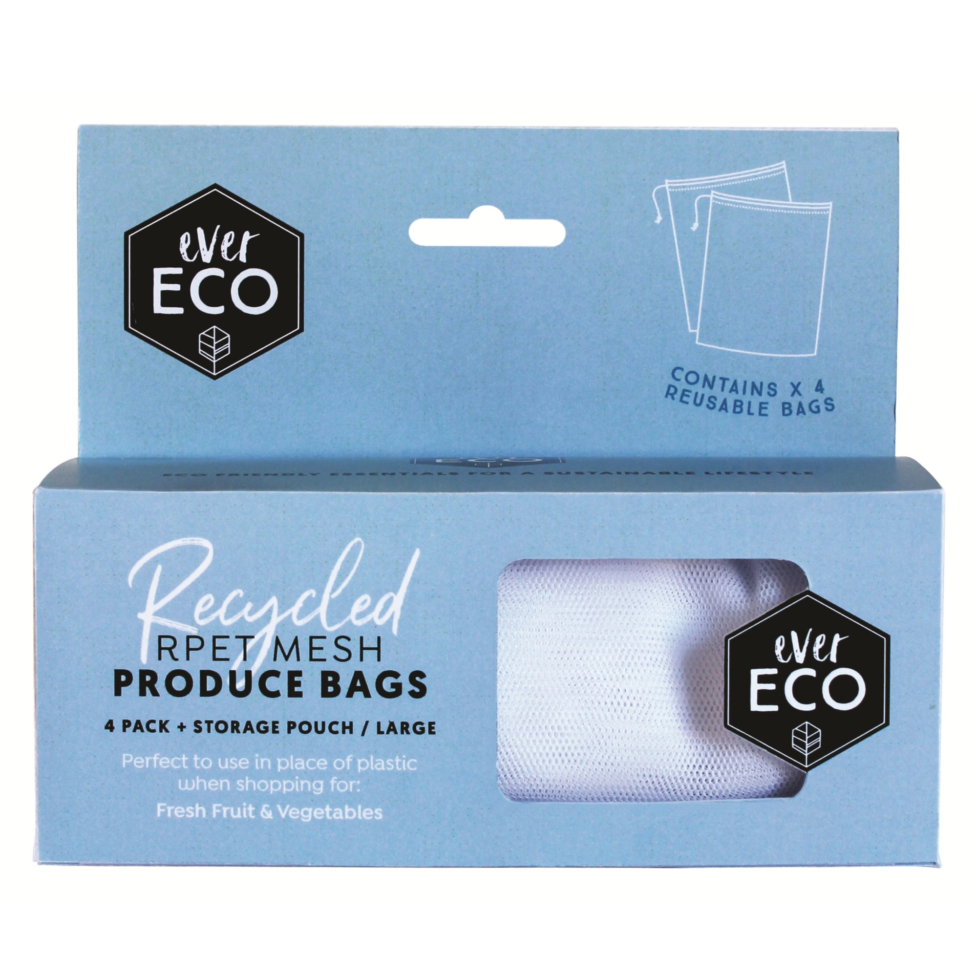 Go-For-Zero-Australia-Ever-Eco-Reusable-Produce-Bags-RPET-Mesh-4-Pack-Storage-Pouch