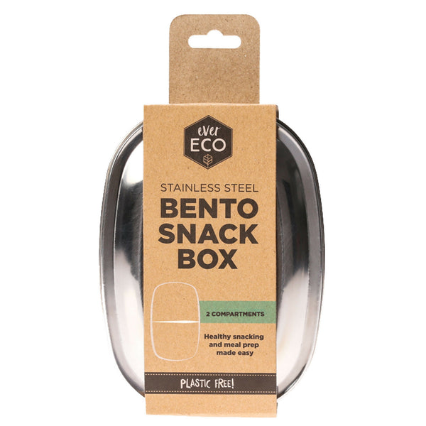 Ever Eco - Stainless Steel Bento Snack Box 2 Compartment (580ml Capacity)