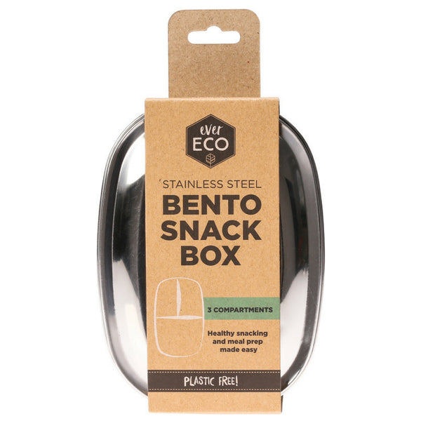 Ever Eco - Stainless Steel Bento Snack Box 3 Compartment (580 ml)