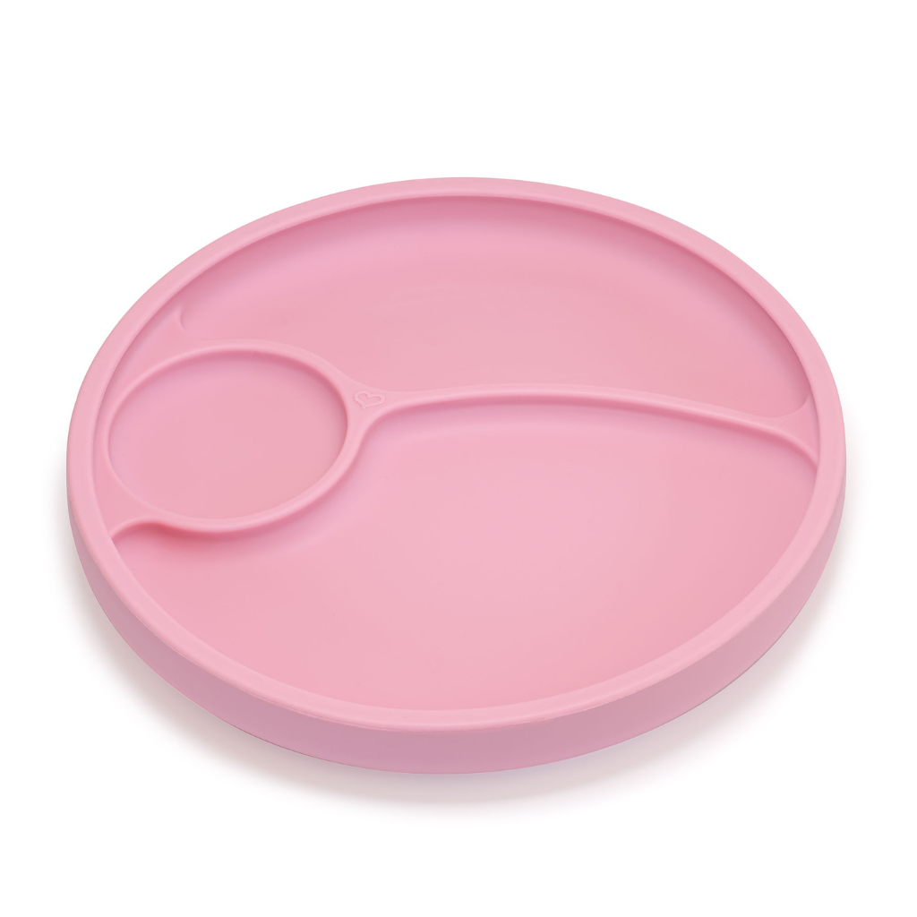 Go-For-Zero-Australia-Brightberry-Silicone-Divided-Suction-Plate-Pink