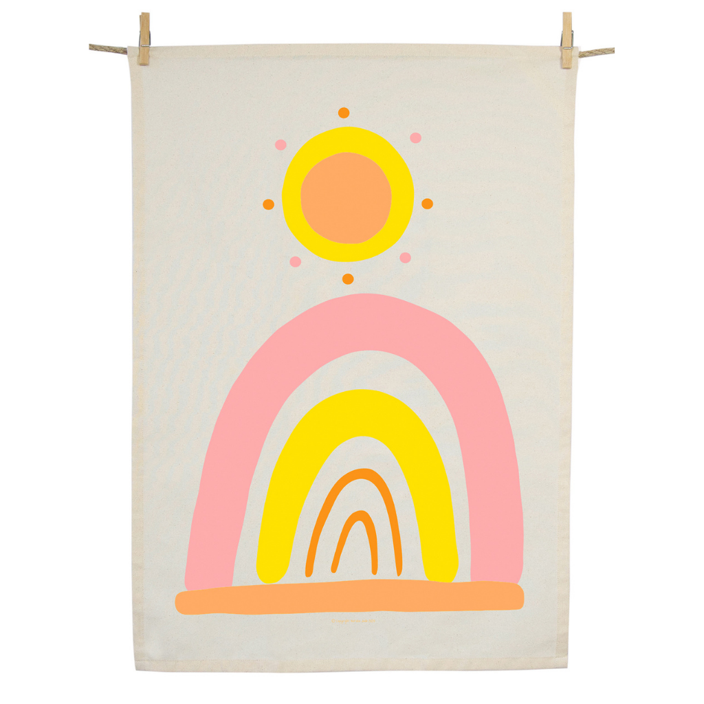 Go-For-Zero-Australia-Earth-Greetings-Australia-Tea-Towel-Wild-And-Free