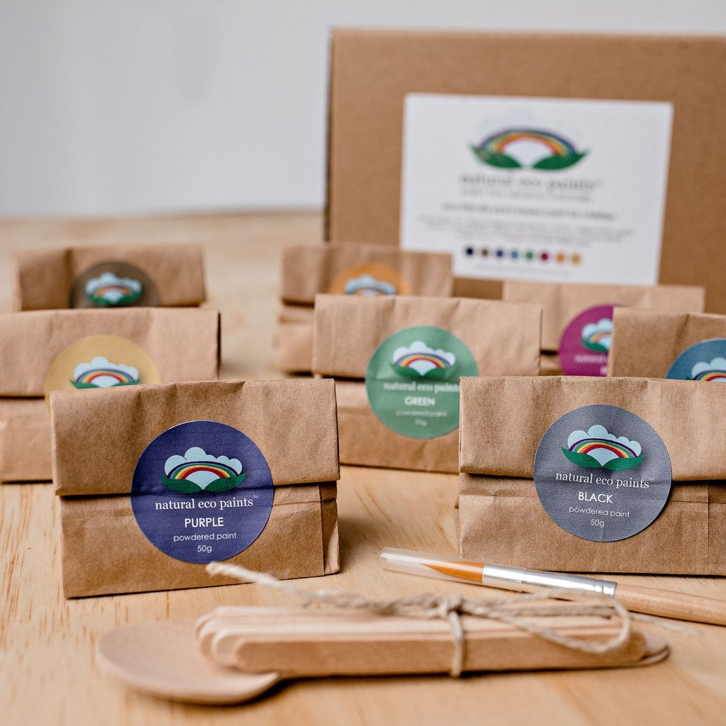 Go-For-Zero-Australia-Eco-Crayons-Australia-Natural-Ec0-Paints-8-Pack-Front