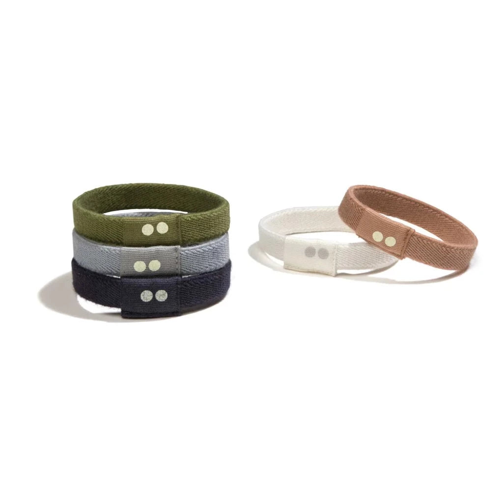 Go-For-Zero-Australia-Kooshoo-Australia-Organic-Plastic-Free-Flat-Hair-Ties-Classics-5-Pack