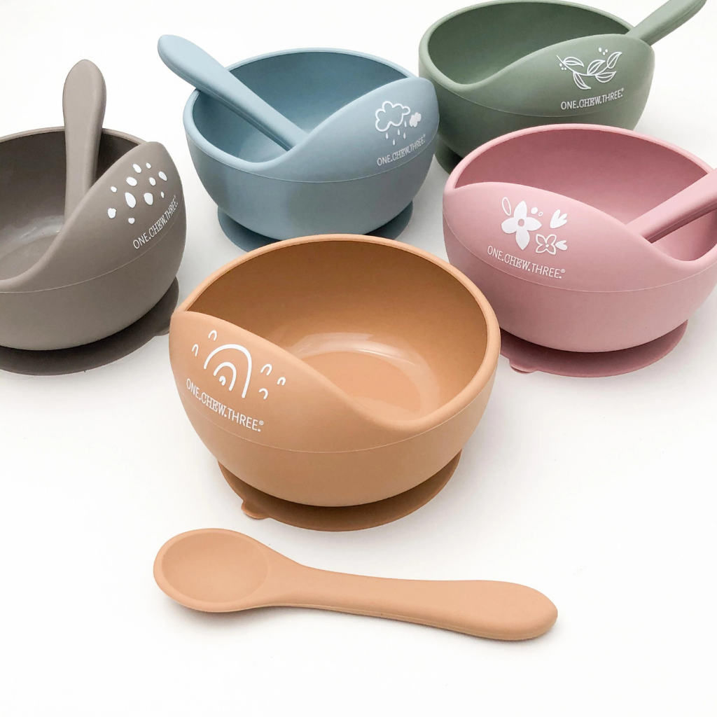 Go-For-Zero-Australia-One-Chew-Three-Australia-Silicone-Scoop-Bowls-And-Spoon-Set