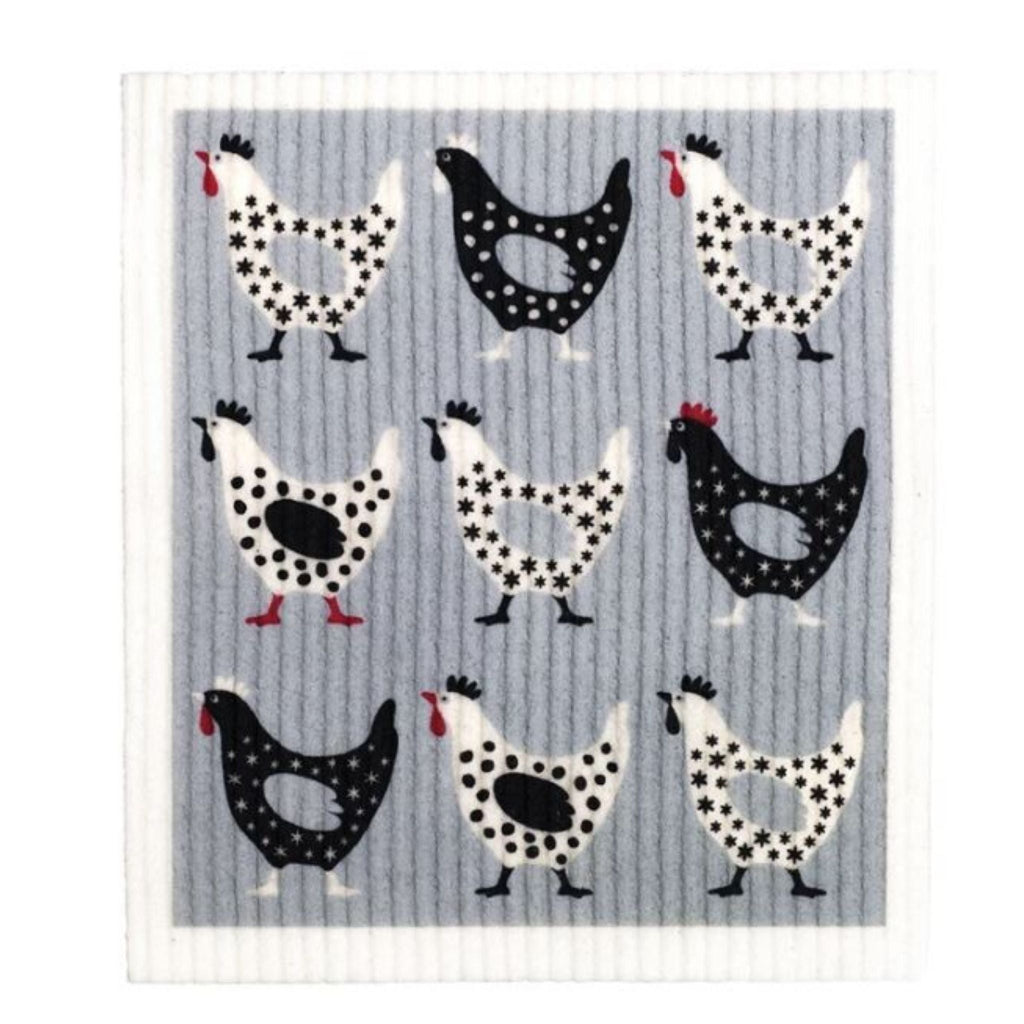 Go-For-Zero-Australia-Retro-Kitchen-Cellulose-Dishcloth-Hen