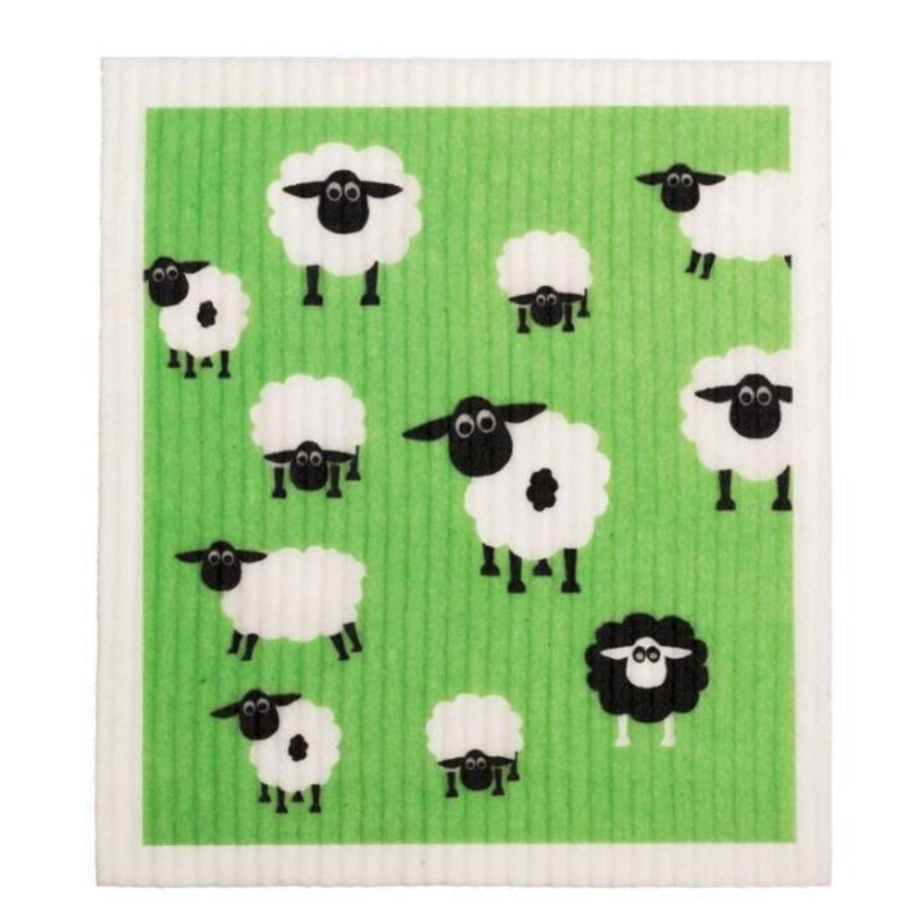 Go-For-Zero-Australia-Retro-Kitchen-Cellulose-Dishcloth-Sheep